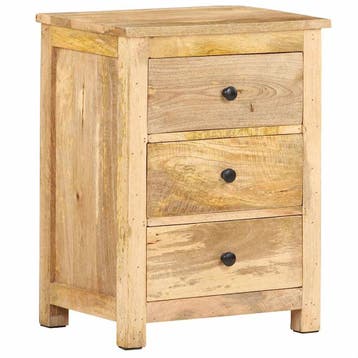 vidaXL Nachtkastje 45x35x60 cm massief mangohout, Huis en Inrichting, Verzenden, Nieuw