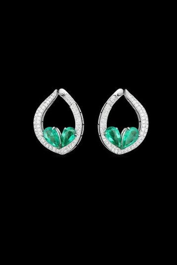 Boucles doreilles - 18 carats Or blanc - 4.86ct. tw., Nieuw