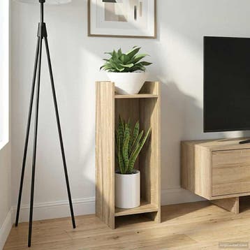 vidaXL Plantenstand Sonoma Eiken 30 x 30 x 80 cm Bewerkt, Verzenden