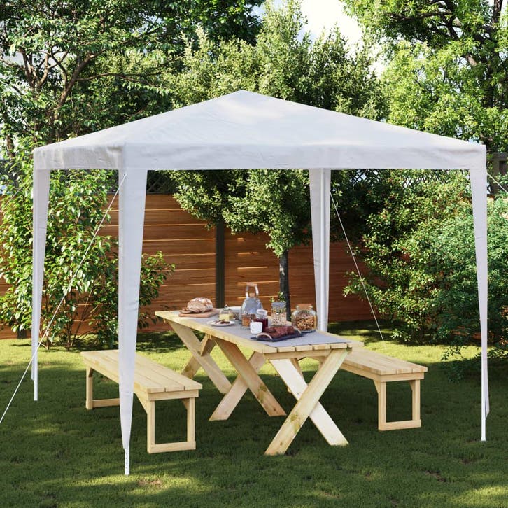vidaXL Partytent 2,5x2,5 m wit, Tuin en Terras, Partytenten, Nieuw, Verzenden