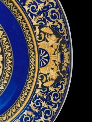 Rosenthal - Versace - Schotel - Porselein - Medusa Blue, Antiek en Kunst