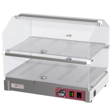 Warmhoudvitrine | RVS | 30°C/60°C | 2 Niveaus |, Verzenden