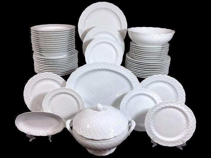 Bernardaud Limoges - Tafelservies voor 12 (53) - Model, Antiquités & Art, Antiquités | Meubles | Tables