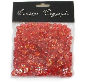 Diamantjes los strooidiamantjes Rood 10 mm 100 gram, Nieuw