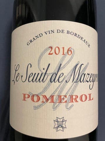 2016 Le Seuil de Mazeyres - Pomerol - 6 Bouteilles (0,75 L)