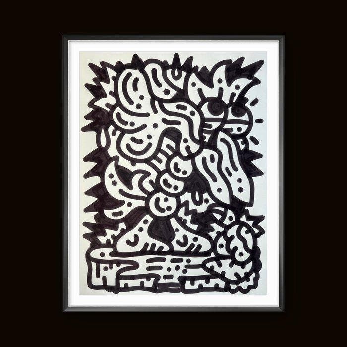 Nuno Barbedo (1983) - Freedom mascot, Antiek en Kunst, Kunst | Schilderijen | Modern