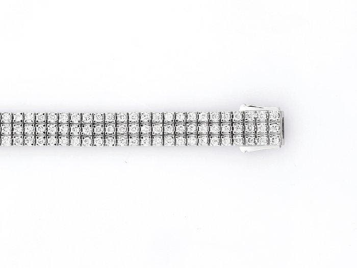 Armband - 14 karaat Witgoud - 5.07ct. tw. Diamant, Handtassen en Accessoires, Armbanden
