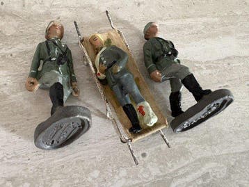 Elastolin - Figuur - soldat elastolin x3 service medical, Nieuw