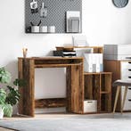 vidaXL Bureau met lade Oud Hout 120,5 x 44 x 88,5 cm Bewerkt, Huis en Inrichting, Verzenden, Nieuw