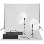 vidaXL Fotostudioset met verlichtingsset en achtergrond, Verzenden, Nieuw