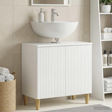 vidaXL Wastafel kabinet voor de badkamer ARNHEM Hoogglans, Huis en Inrichting, Verzenden, Nieuw