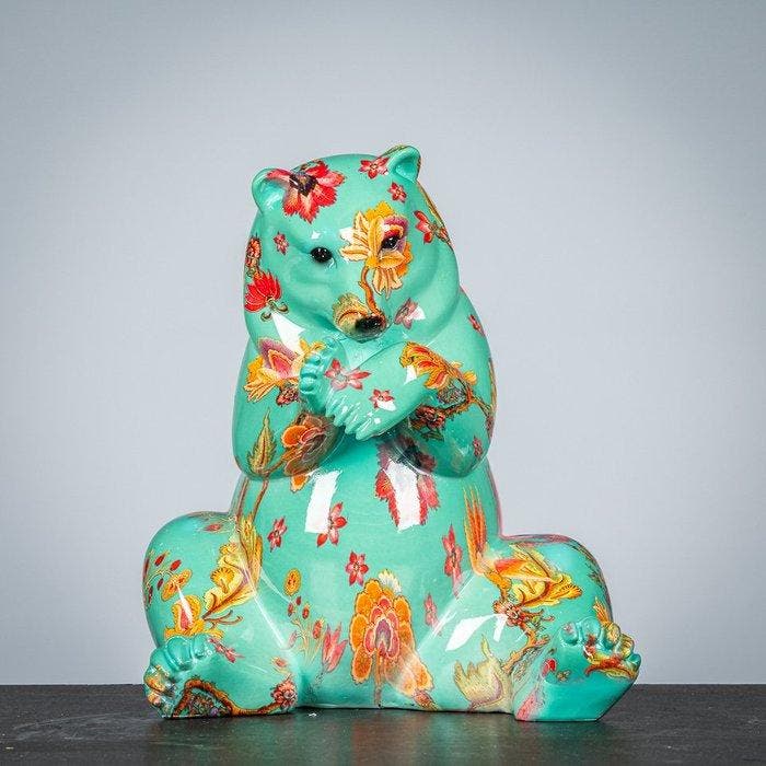 Figure - Flowerpower beer - polystone, Antiek en Kunst, Kunst | Designobjecten