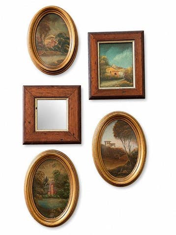 Lijst (5) - Hout, Glas - Decoratieve lijsten