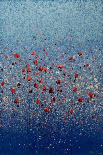 Parfen.D XXL - Red Emerging, Antiek en Kunst, Kunst | Schilderijen | Modern