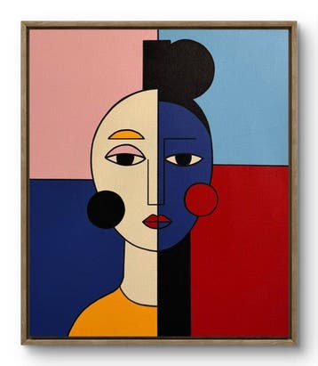 Marcel Mendez - Fragmented Face # 54, # 55, # 56-XL- ( No