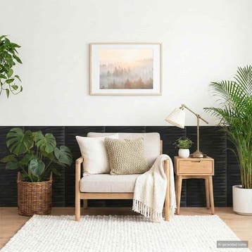vidaXL Wandpanelen 24 st 50 x 50 cm Zwarte Steen XPS Schuim, Verzenden