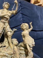 G. Visentin - sculptuur - 31 cm - Hars, Creamware - 1970
