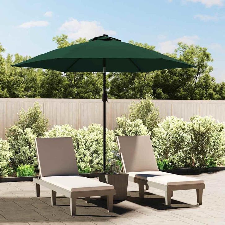 vidaXL Vervangingsdoek voor parasol 300 cm groen, Tuin en Terras, Parasols, Nieuw, Verzenden