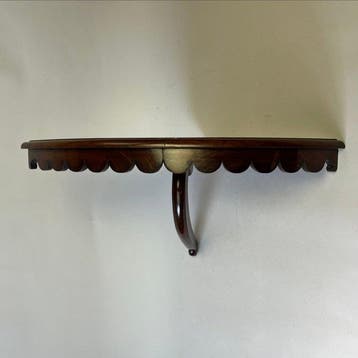 Console - Console murale d’angle en acajou géorgien avec