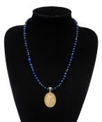 Lapis lazuli - Halsketting Maagd Maria – Koninklijke
