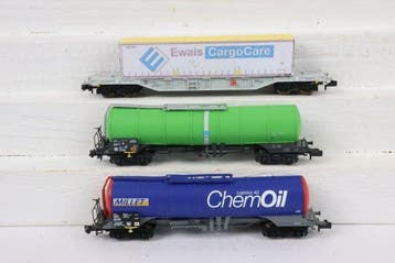 Minitrix N - 15651 - Modeltrein goederenwagonset (1) -, Nieuw