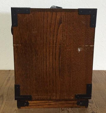 Vintage Japanese Mini Tansu Chest - Small Wooden Jewelry Box