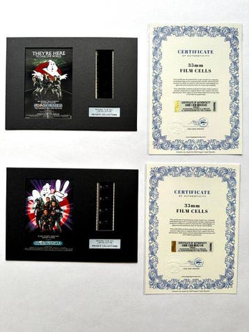 Ghostbusters – Rare Set of 2 Mounted 35mm Film Cells –
