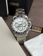 Roberto Cavalli - Chronograph Date White/Black - Zonder, Nieuw