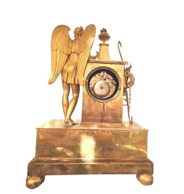 Figurale pendule - Antiek Brons - 1800-1850 - Allegorie van