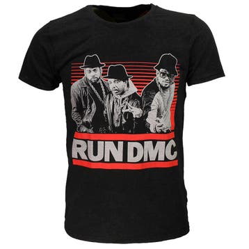 Run DMC Gradient Bars Dip Dye / Mineral Wash T-Shirt - Offic, Nieuw
