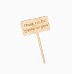 Plantenprikker juf meester - Thank you for helping me gro..., Divers, Fournitures scolaires, Ophalen of Verzenden