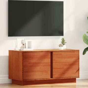 vidaXL TV Kast Wasbruin 80 x 35 x 40,5 cm Massief grenenhout, Verzenden