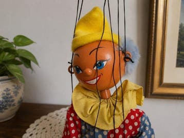 Marionnette - Vintage 1950s Pelham Puppet SM Clown
