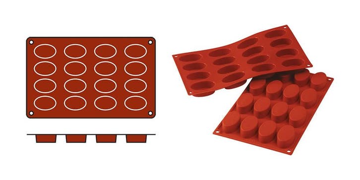 Bakmat | Ovals-Small Silikomart, Zakelijke goederen, Horeca | Keukenapparatuur, Nieuw in verpakking, Verzenden