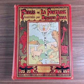 [ENFANTINA] - LA FONTAINE (Jean de) - Fables illustrées par, Antiquités & Art