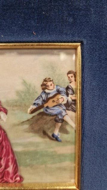 Italiaanse school (XX) - Concerto, Miniatura su porcellana,, Antiek en Kunst