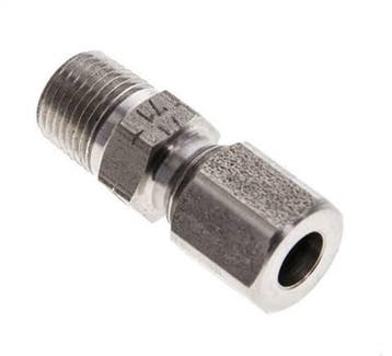 1/8 NPT mâle x 6LL Anneau de coupe droit en acier, Verzenden, Nieuw