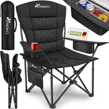 Campingstoel - Opvouwbaar tot 150 kg - Visstoel - met, Huis en Inrichting, Verzenden, Nieuw
