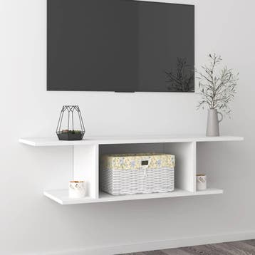 vidaXL Tv-wandmeubel 103x30x26,5 cm wit, Verzenden