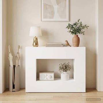 vidaXL Console Table Wit 101 x 29 x 74 cm Bewerkt hout, Verzenden