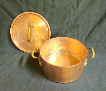 Kookpan - Koper, Messing - H. Pommier Bruxelles