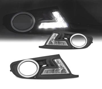 Grilles Feux Diurnes Pour Volkswagen Vw Golf Mk6 08-12, Verzenden