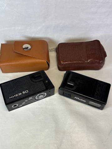 Kiev 303 black + Kiev 30 ( 1974/1983 ) Subminiatuur camera