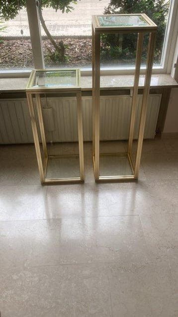 Pierre Vandel - Plantentafel (2) - Plantenzuilen - Verguld, Nieuw