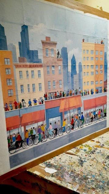 Giorgio Stocco - Cyclists 29- opera unica