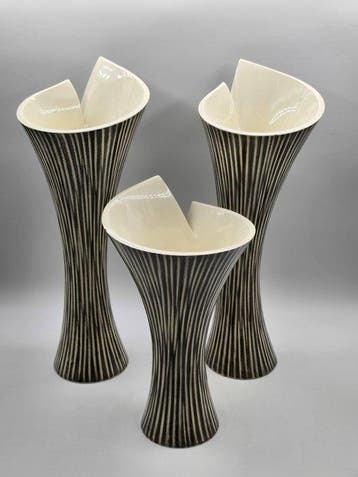 DV Dsign - Vase (3) - Grands vases élancés, lot de 3 -, Antiek en Kunst