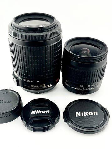 Nikon AF-S DX NIKKOR 55-200mm f/4-5.6G ED VR + AF NIKKOR, TV, Hi-fi & Vidéo, Appareils photo analogiques