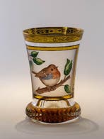 Ranftbecher with Rotkehlchen - Bekerglas - Glas-in-lood