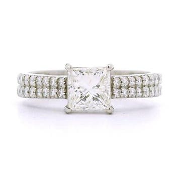 Bague Platine - 1.49ct. tw. Diamant (Naturelle) - Diamant -