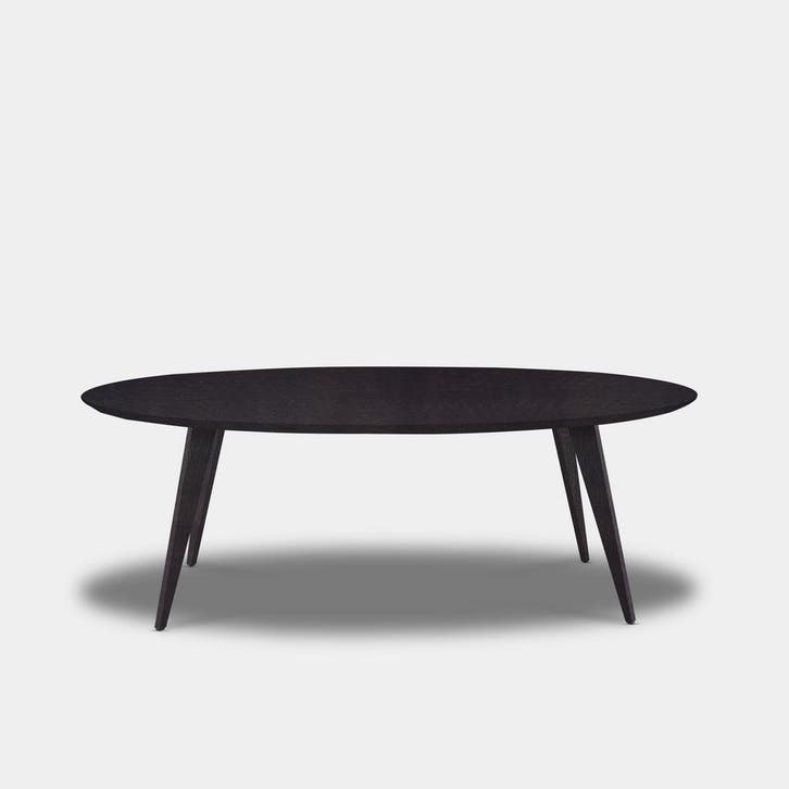 Tafel Ovaal Eikenhout  Hout Onderstel  140x90, Huis en Inrichting, Tafels | Eettafels